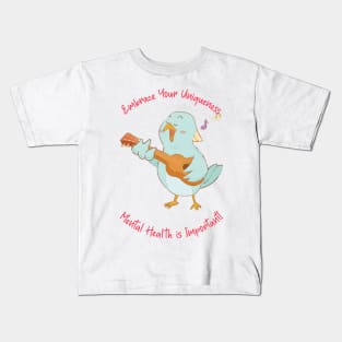 Embrace Your Uniqueness Mental Health Is Important Kids T-Shirt